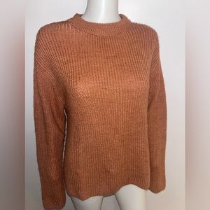 Women's Cozy Crewneck Sweater in Rust